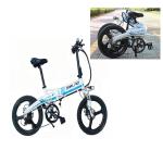 Foldable 20 Inch Electric Bike , Electric City Bike Aluminum Alloy 6061 Frame