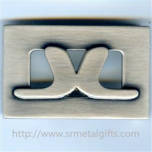 China Brush nickel hollow logo belt buckles for men, cheap hollow design men belt buckles, wholesale