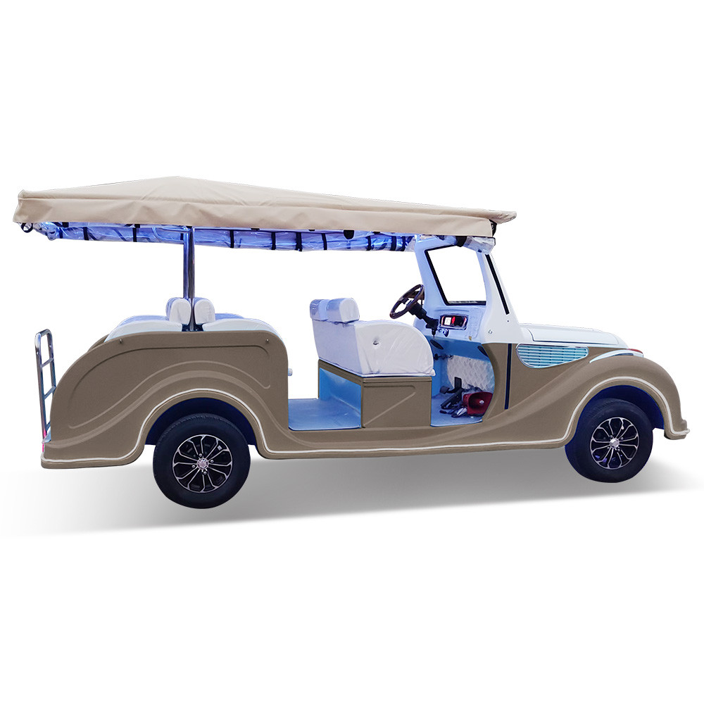 Lithium Battery Classic Golf Cart 8 Seat Shuttle Street Legal Vintage Car