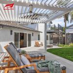 5m X 3m Outdoor Motorized Aluminum Pergola Patio Roof Cover Waterproof Garden