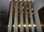Hotel black titanium stainless steel curved lines , rose gold edging strip
