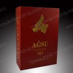 Custom Rigid Cardboard Liquor Packaging Boxes Cognac Wine Paper Gift Box