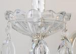 Width 40cm Sliver Color 2 Heads 4KG Crystal Chandelier Wall Lights