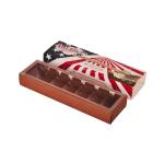 1mm Thick Custom Chocolate Gift Packaging Boxes With Plastic Insert Sleeves