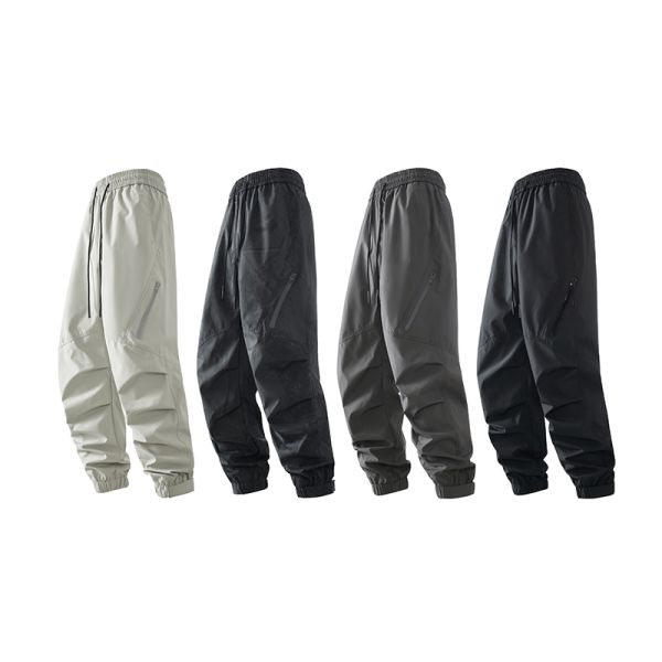 Waterproof Windproof Winter Outdoor Jackets Lightweight Breathable Polyester/Nylon Coated Zipper Canvas Outdoor Pants Unisex