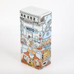 Matt Laminated Gin Wine Bottle Gift Box Artpaper With Sleeve And Bottle Neck