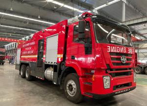 China 6x4 10 Wheeled Large Fire Engine Vehicle 290hp 10 Ton With Double Cabin wholesale