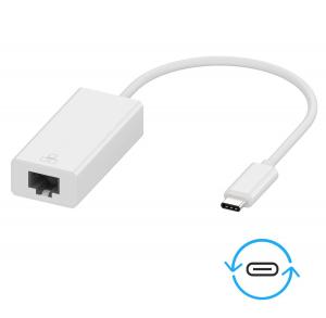 China USB-C to Ethernet Adapter USB 3.1 Type-C/Thunderbolt 3 to RJ45 Gigabit Ethernet LAN Network Adapter wholesale
