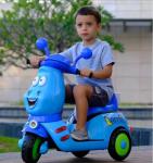 2022 Rechargeable Children's Tricycle with Early Education Music and Anti-roll