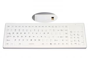 China Logo Customized Waterproof Silicone Keyboard With Wireless USB Receiver And Number Pad wholesale