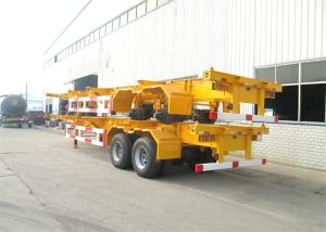 China Dual Line Braking Straight Beam 40Foot Flatbed Container Trailer wholesale