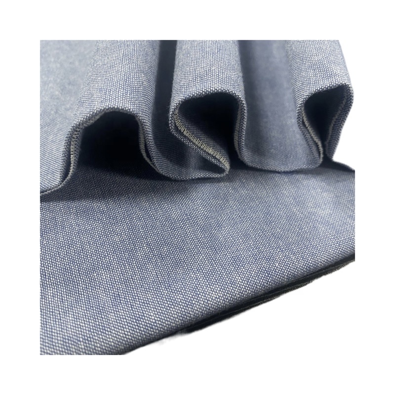 Plaids Pattern 21s 100% Cotton Imitation Denim Thin Shirt Denim Knitted for Shirt Good