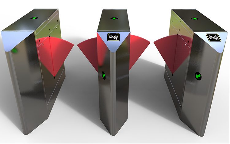 Office Building and Construction Site Access Control System Turnstile Baffle Gate Plate for Secure Entrance