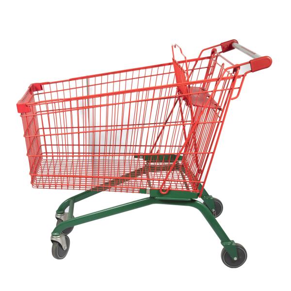 210L Large Capacity Customized Color Lightweight Commercial Shopping Cart With