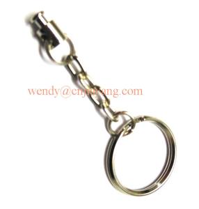 China jiayang shiny silver laser cut logo flat split key ring with engraved logo wholesale