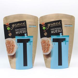 China Custom Kraft Paper Foil Bag Food Grade Aluminum Foil Stand Up Tea Packaging Pouch wholesale