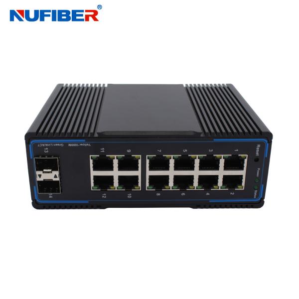 NF6212GM-SFP 12 RJ45 Ports Managed Industrial Ethernet Switch with 2 SFP Fiber