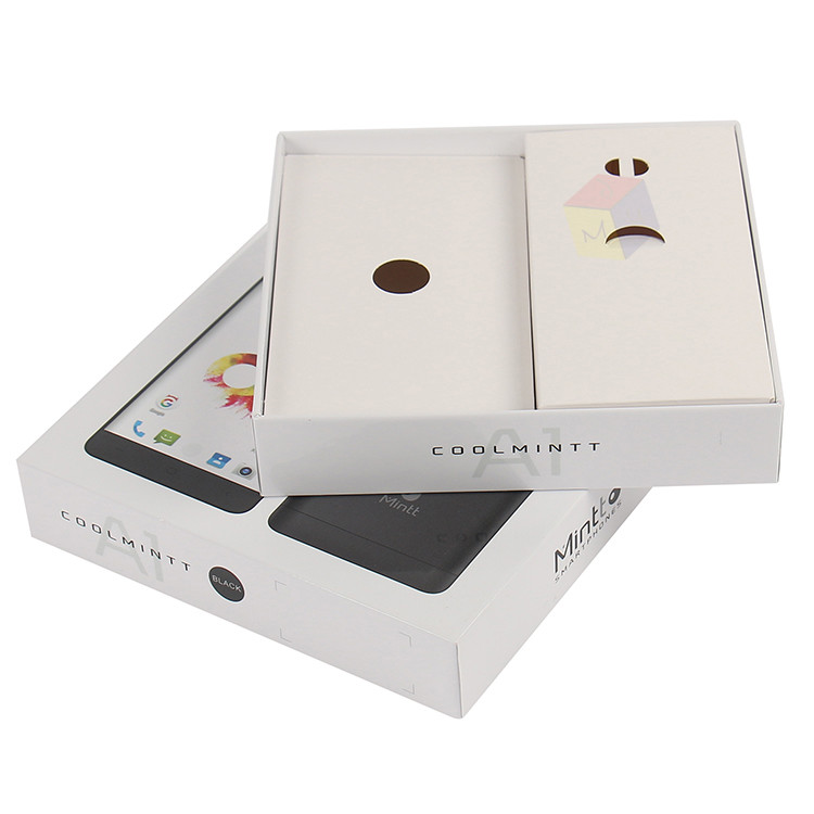 Luxury Brand Lid And Base Custom Design Rigid Cardboard Paper Cell Phone Boxes Gift Packaging