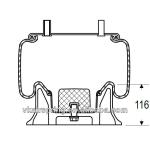 05.429.43.41.0 BPW 36K Air Springs For Trucks Contitech 4881NP02 4881NP30