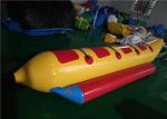 OEM Commercial Inflatable Banana Boat 4 Persons Capactiy Strong Stitching