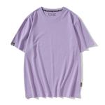 Label Sublimation Blank Women Shirt Two Yarn Cotton Oversize Cool Anti Pilling