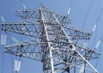 Mild Steel Transmission Line Lattice Steel Tower , Electric Angular Power Tower