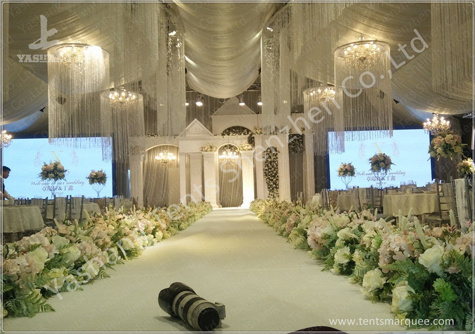 Transparent PVC Fabric Cover Luxury Wedding Tents for Parties With Aluminum Alloy Frame