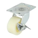 1.5inch to 3inch Furniture Plate Swivel Fat Nylon Caster Load 30kg/40kg/50kg
