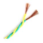 PVC Insulation 2x1.5mm2 Flexible Electric Cable Copper Conductor Twisted Pair