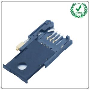 China High Temperature Resistant 6pin SMT Sim Card Connector Tray Type wholesale