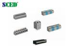 Pitch 5.0mm Spring Terminal Block 2-24 Poles Brass 300V/10A Screwless PA66