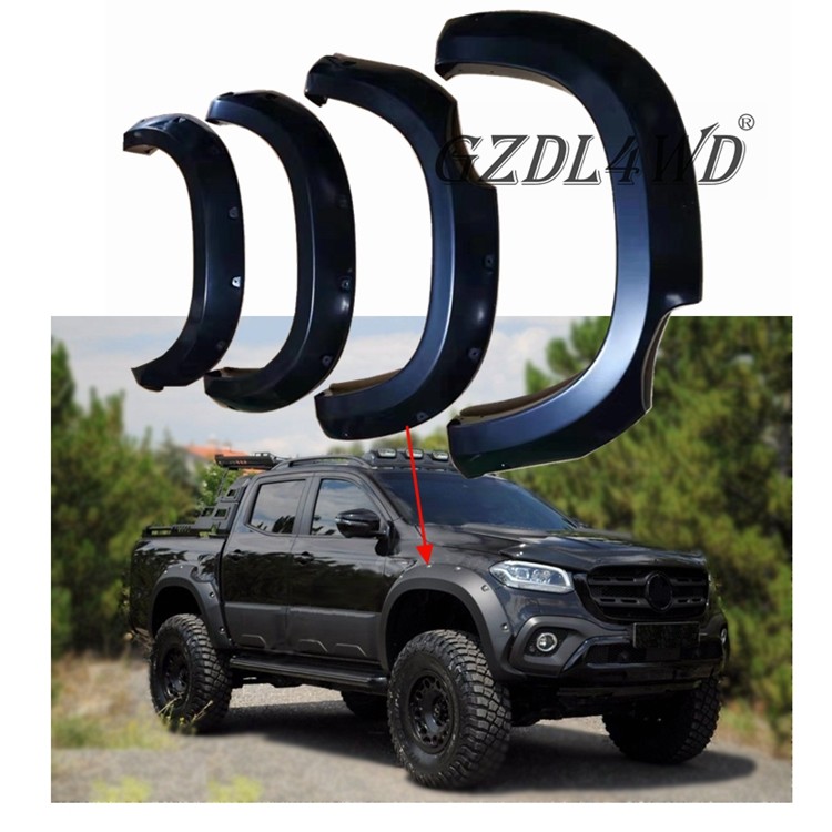 Pickup Accessories Mercedes Benz X Class Black front bumper grill guard