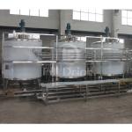 SUS Soft Drink Production Line Emulsifying Homogenizer Electric Steam Mixing