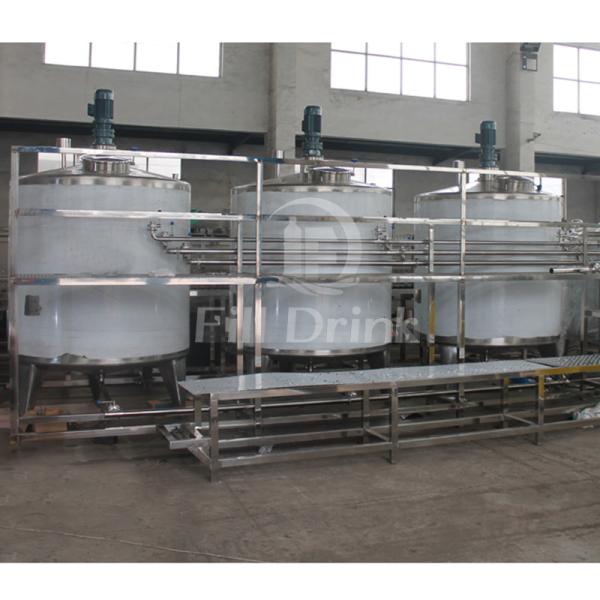 SUS Soft Drink Production Line Emulsifying Homogenizer Electric Steam Mixing