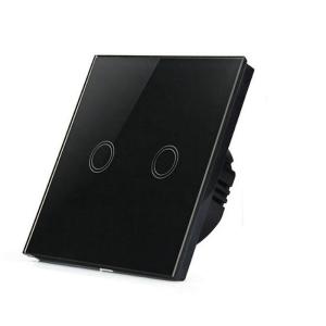 China 1/2/3 Gang Wireless Remote Control Light Switch,EU Standard wall touch switch 220v, glass touch switch wholesale
