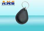 125KHz Printable Passive Rfid Key Fob , PU rfid key tag For Time Attendance
