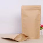 Resealable 250g foil stand up k pouch kraft paper bag for Food
