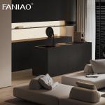 Matte Grey Custom Kitchen Cabinet Melamine Board Kitchen Base Cabinet With Sink