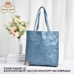 Custom Large Waterproof Solid Paper Zipper Daily Use Beach Shopping Tyvek Tote