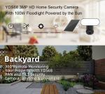 3MP 4G PTZ Camera Solar Powered Outdoor 360 Pan/Tilt Home Security Camera System