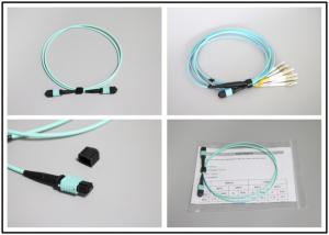 China OD3.0mm 8 Core MPO/MTP Female Fiber Optic Patch Cord wholesale