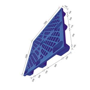 China 1250X1050 Warehouse Plastic Pallet Recyclable PE ISO9001 For Supermarket wholesale