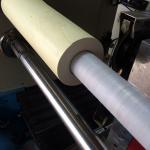 Fully Automatic Tape Jumbo Roll Cutting Machine Double Shaft PVC OPP PE Kraft