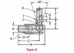 S Series Stainless Steel Rod End Ball Joint Quick Disconnect With Spring /