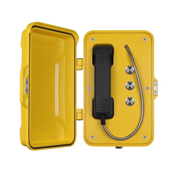 Moisture Resistant Outdoor SIP Phone Aluminum Alloy Material With Emergency