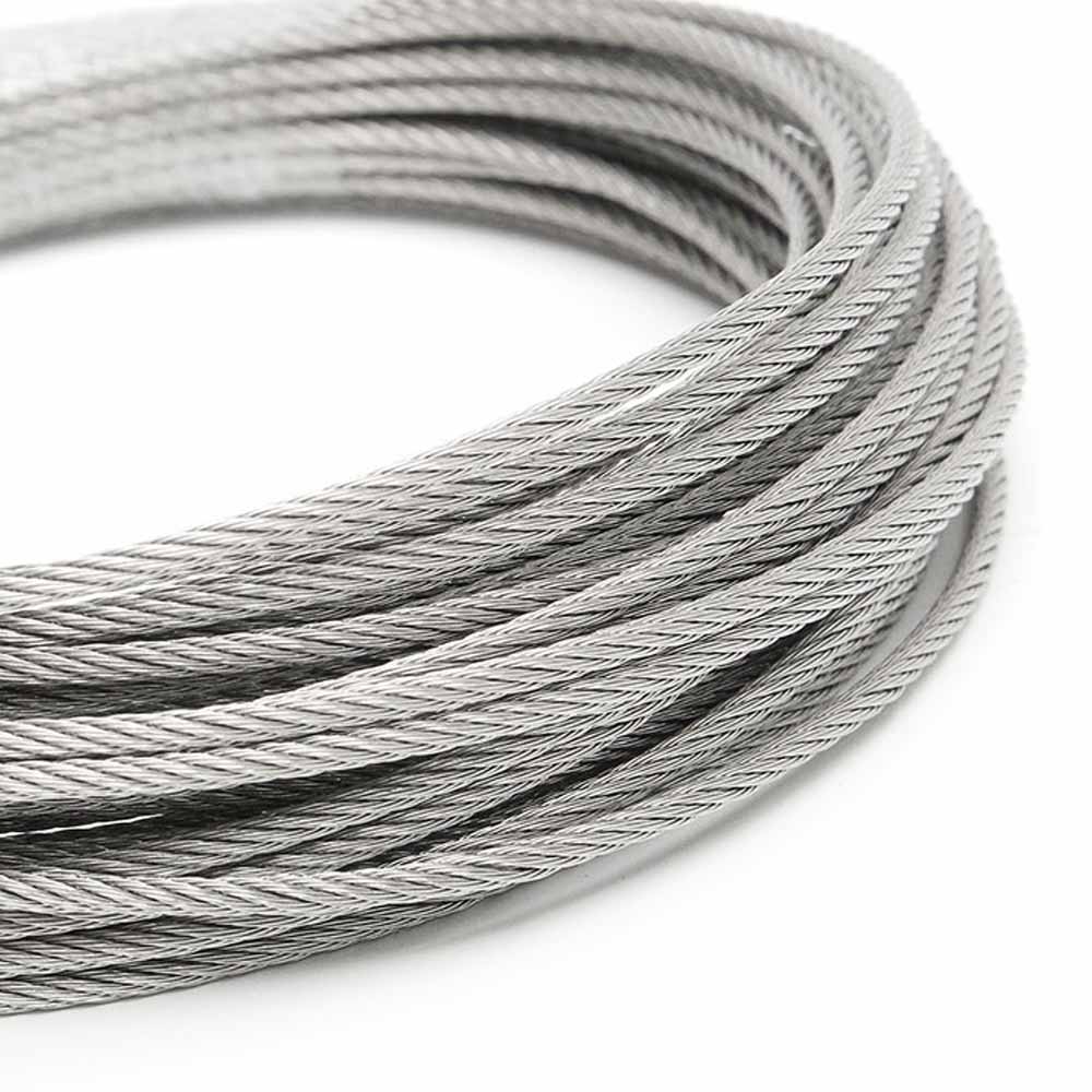High Strength Galvanized 6X24 7FC Steel Wire Rope With Tensile Strength 1570MPa 2160MPa