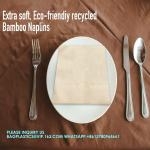 Napkins 2 Layer Unbleached Brown Napkins Soft Disposable Napkins For Kitchen,