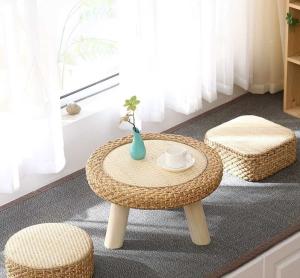 China The cane makes up tatami tea table window table of the sitting room windows table wholesale