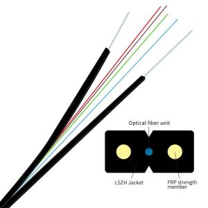 China A2 Flat Fiber Optic Indoor FTTH Drop Cable G652D G657a1 1-12 Core wholesale