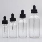 120ml Empty Amber Glass Bottles 4 Oz Boston Round Glass Bottles For Oil Products